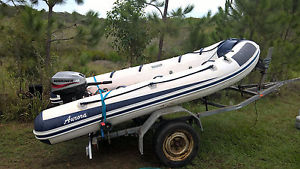 inflatable boat fibergass botom