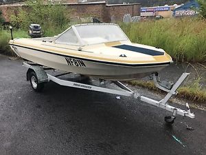 14Ft swift craft with trailer and 40HP Marina good boat quick sale.