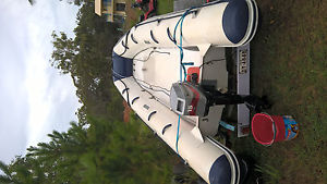 inflatable boat with 15hp outboard