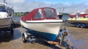 16ft OYSTER OPEN FISHING BOAT,LAUNCH with TRAILER