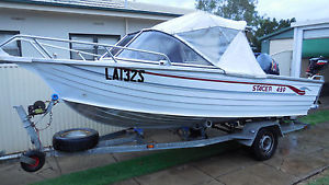 STACER 439 2000 FISHING BOAT EVINRUDE 4 STROKE 40 HP EDWARDSTOWN AREA SA