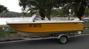 16ft Offshore/fishing/ski/family boat 90hp Johnson. Gal trailer excellent cond