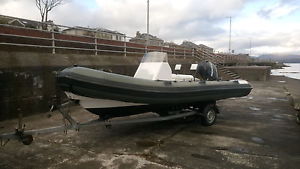 Valiant DR600 rib. Mercury 115 hp efi outboard