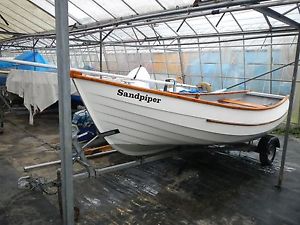 Coble dinghy fishing boat. Stunning.