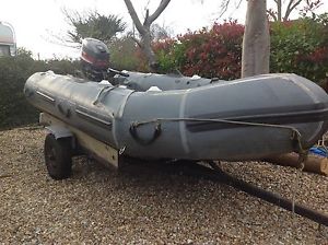 Ridged Inflatable Boat , 30hp 2 Stroke Outboard