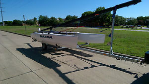 NACRA Catamaran and Trailer - Beach Wheels and box  - Sport - Pristine with SPIN image 1