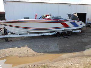 2000 Scariano 38' Pleasure Performance Boat like Scarab or Fountain Go Fast boat