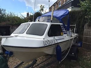 Sea Hunter 450 Fishing Boat. 2014 Tohatsu four stoke 58 hours