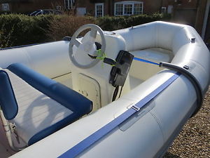 Avon 4 metre Rib + 50HP Mercury Electric start, Long shaft, Power Trim outboard