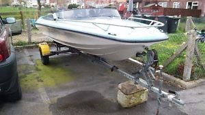 Shakespeare Mustang 14ft Speedboat with 50hp Mercury & Snipe Breakback Trailer
