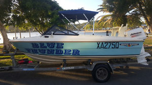 15ft HAINES HUNTER 460SLR, 130HP JOHNSON, REDCO TRAILER EXCEL COND