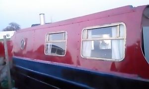 30ft canal boat flat bottom springer