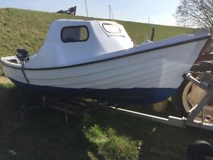 16ft fishing boat with trailer and outboard