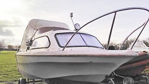 Shetland 498 16ft River boat. Built late 1960s. Mercury 10HP 4 stroke outboard