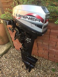 Ex RNLI 15hp Shortshaft Outboard Boat Engine Tiller Control for RIB Dory