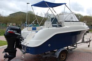BLUE STAR CUDDY CABIN SPORTS / FISHING BOAT, SUZUKI 70HP 4 STROKE & TRAILER