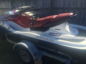 Honda Aquatrax 2005 3 seater turbo JetSki on trailer Seadoo Yamaha