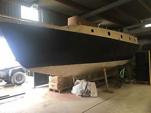 BRAND NEW Wylo 2 32 ft cruiser project boat with 38 hp Beta marine engine fitted