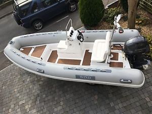 4.8m Family RIB, Yamaha F70 with only 140 hours, Indespension roller trailer