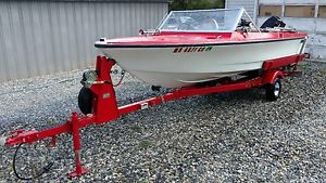 1976 silverline 15' boat W/ 15 HP Mercury outboard