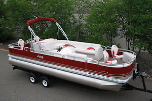 New 24  fish and fun Grand Island pontoon boat with 115 four stroke Mercury