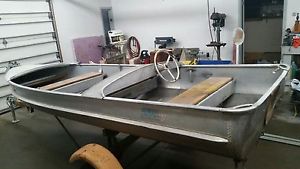 Alumacraft model F runabout 50's boat outboard RARE forward deck & control deck