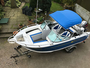 Bowrlder - 5.25m all aluminium 'tinnie' boat with 90hp Outboard engine 2005
