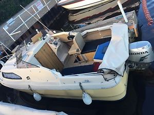 Shetland Family 4 Honda 25HP 4 Stroke, Indespension Trailer