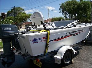 Quintrex 440 Hornet Trophy 2014 TS Aluminium Boat **NO RESERVE**