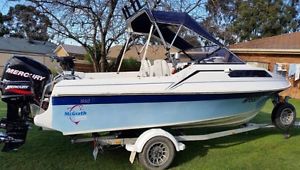 Yalta Craft 1650 Odessa with 115hp Mercury Optimax & 6hp Aux