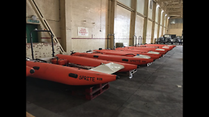 BRAND NEW Sprite Inflatable Orange Zapcat Catamaran 40hp engine (23 Available)