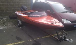 Retro 14ft Speed Boat with 500cc 50hp mercury outboard 40knots