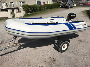 Caesar T280 Inflatable RIB + Mercury 2.5hp outboard and trailer