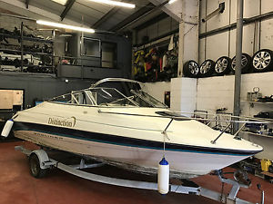 1996 BYLINER 2052 SPORTS CRUISER BOAT TRAILER  SEA FISHING RIVER 20FT NEW CANOPY