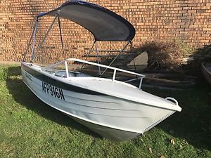 12FT Savage tinny in very good condition and ready for use.