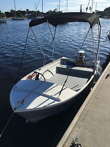 boat- 3.7meter tinny, front steer & controls, all fully renovated