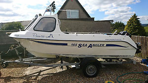 Predator 165 Sea Angler fishing boat, outboard and trailer