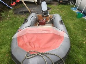 Avon inflatable rib boat 3.40m 2 stroke 15hp Yamaha outbound