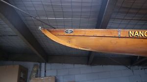 ANTIQUE SINGLE SCULL ROWING BOAT