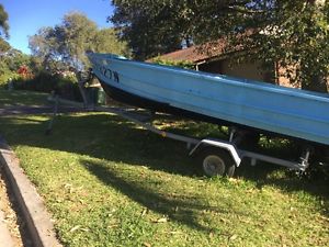 tinny and trailer