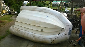 AVON INFLATABLE RIB DINGY WITH FIBREGLASS BOTTOM