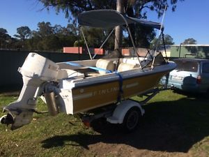 15ft finliner boat ski fishing boat tilt trailer