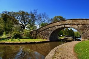 Canal boat mooring , Lancaster canal