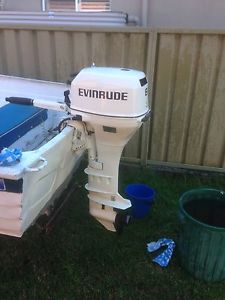8hp Evinrude 4 stroke - immaculate condition, low hours