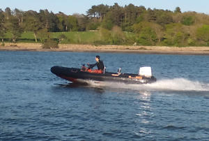 5m Tornado RIB with 70HP Evinrude and trailer