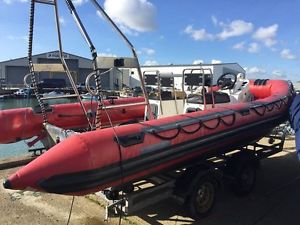 Stingray Predator 6.3 Twin Hulled RIB with trailer