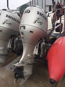 Honda 90 four stroke outboard, just serviced with gauges and control box