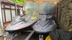 2 Seadoo RX 1000cc  2000 Millenium Limited Edition Jet Skis with Trailer