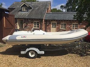 Avon 4 jet rib, with trailer