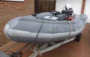 Rib/powerboat/no/outboard/trailer included/speedboat/inflable